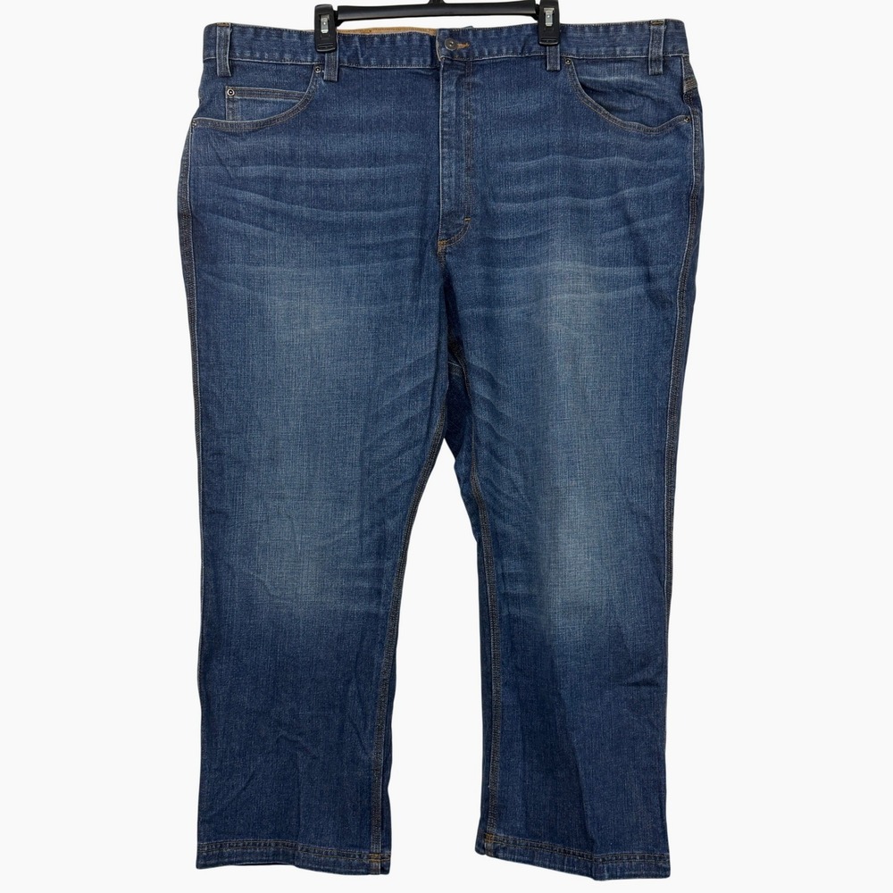 Duluth Trading Co Flex Ballroom Jeans Mens 48x28 Relaxed Fit Medium Wash Blue